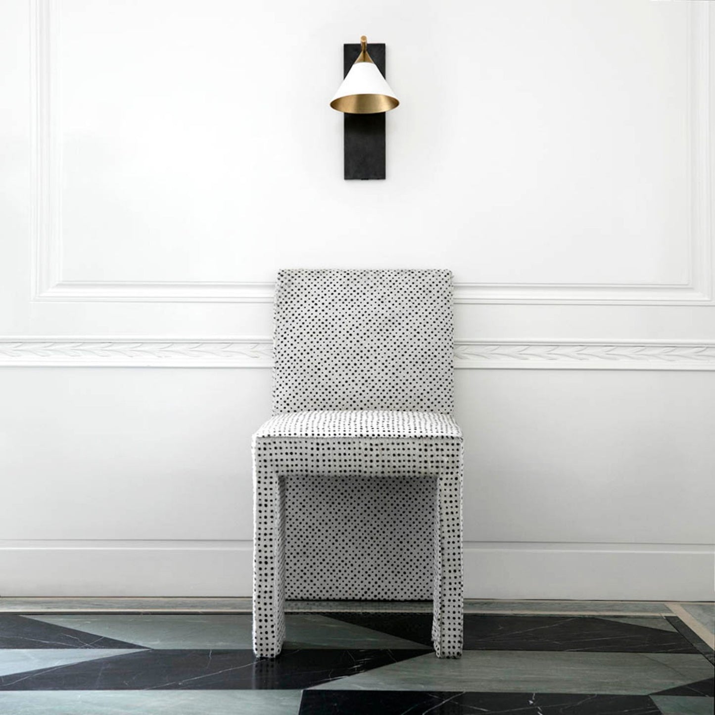 Kelly Wearstler Cleo White Ceramic Wall Sconce - Bronze Wall Light Bloomingdales Lighting