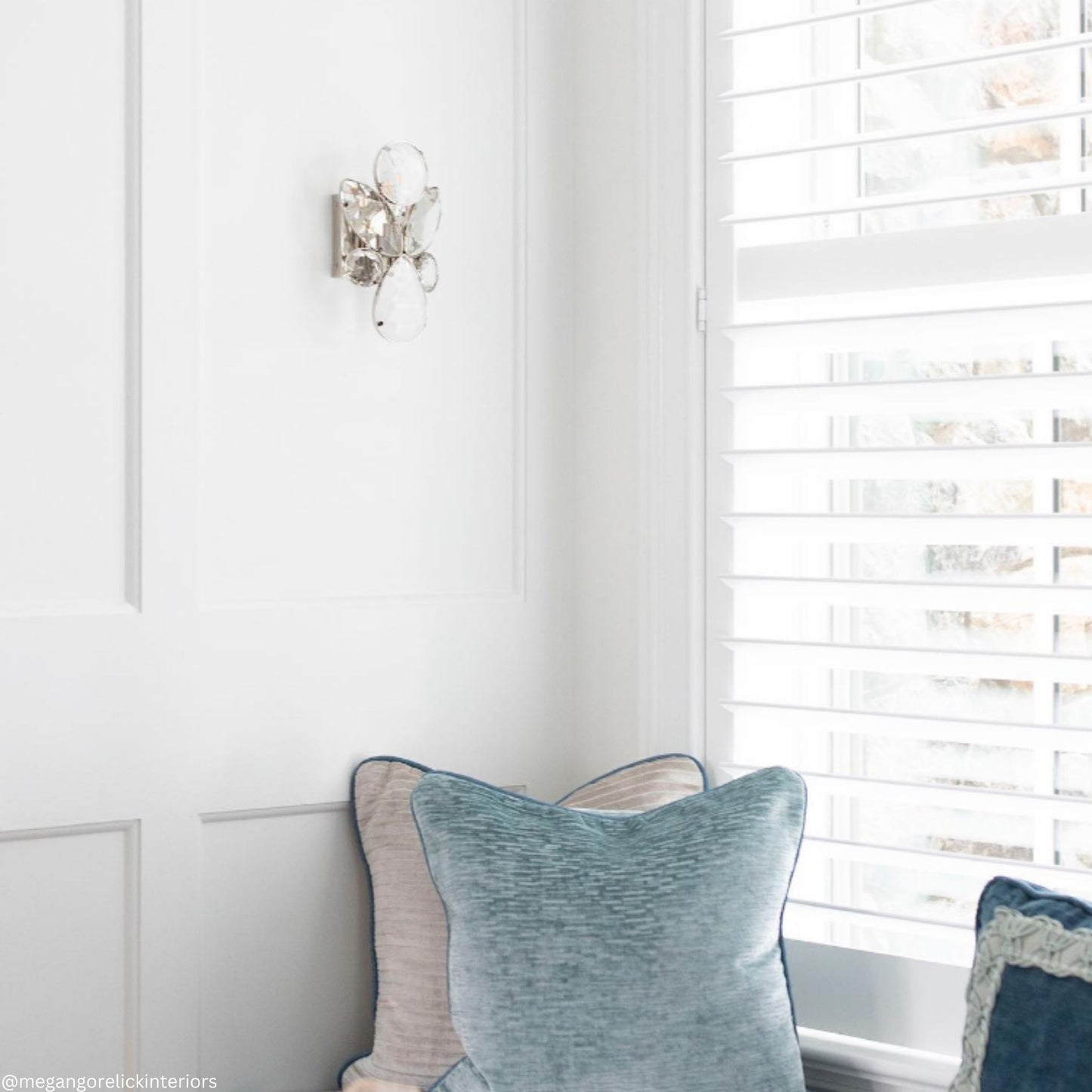 Kate Spade Lloyd Small Jeweled Crystal Wall Sconce - Nickel Wall Light Bloomingdales Lighting
