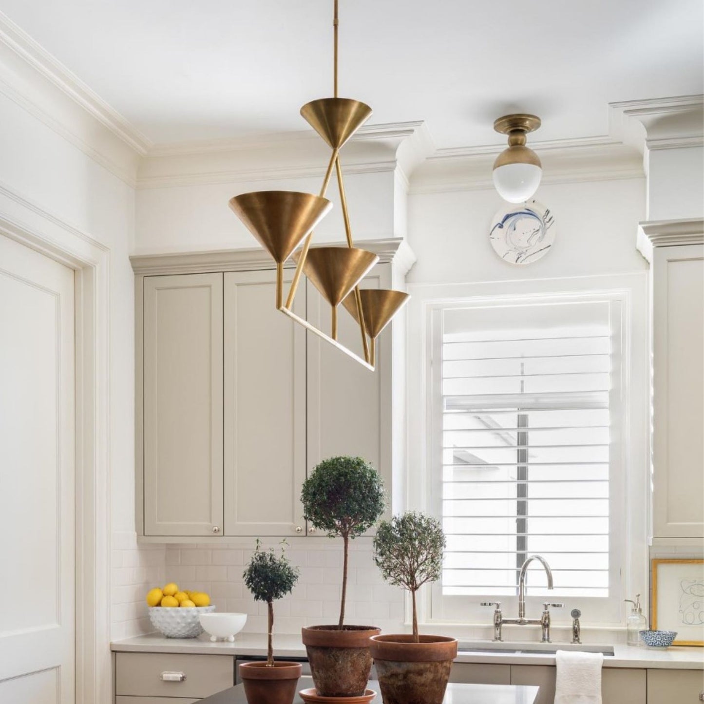 Paloma Contreras Orsay Medium 3-Light Linear Chandelier - Brass Pendant Light Bloomingdales Lighting