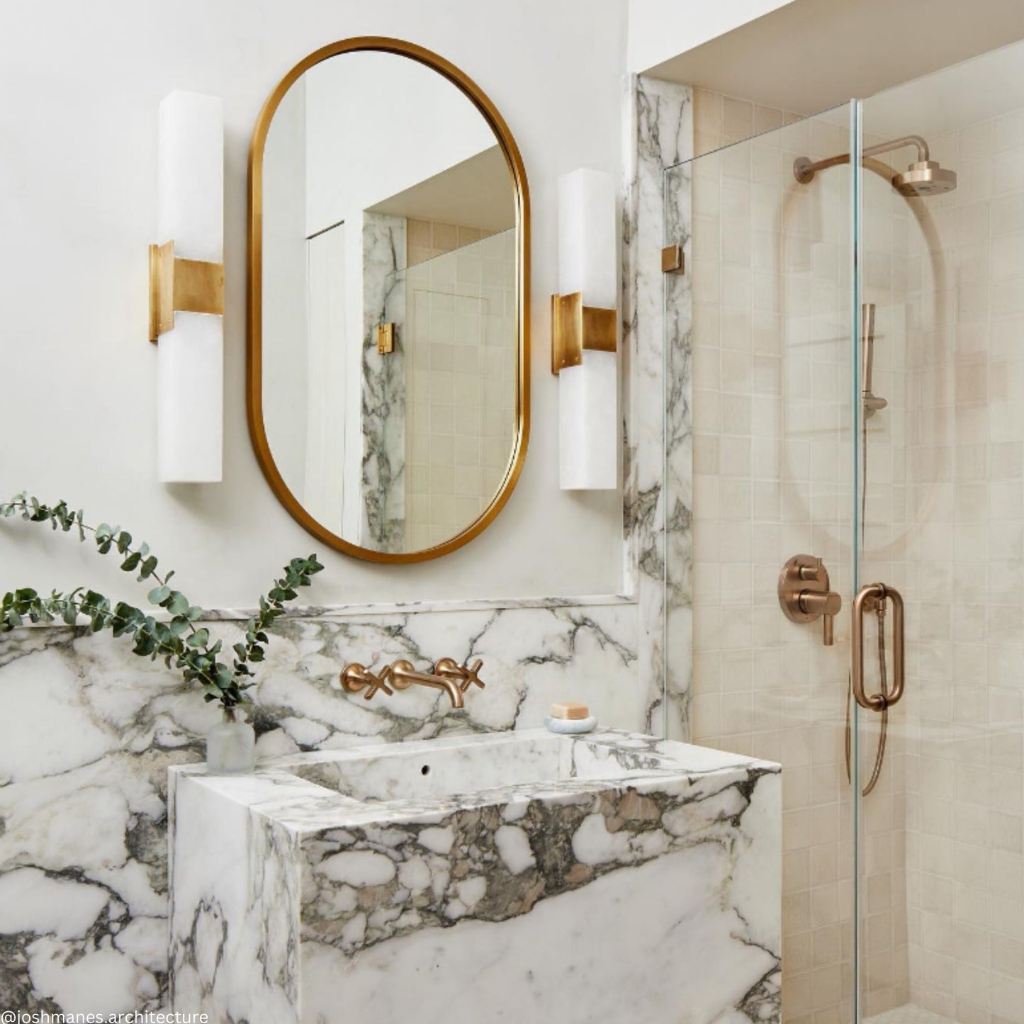 Kelly Wearstler Covet Alabaster Double Box Wall Sconce - Brass Wall Light Bloomingdales Lighting