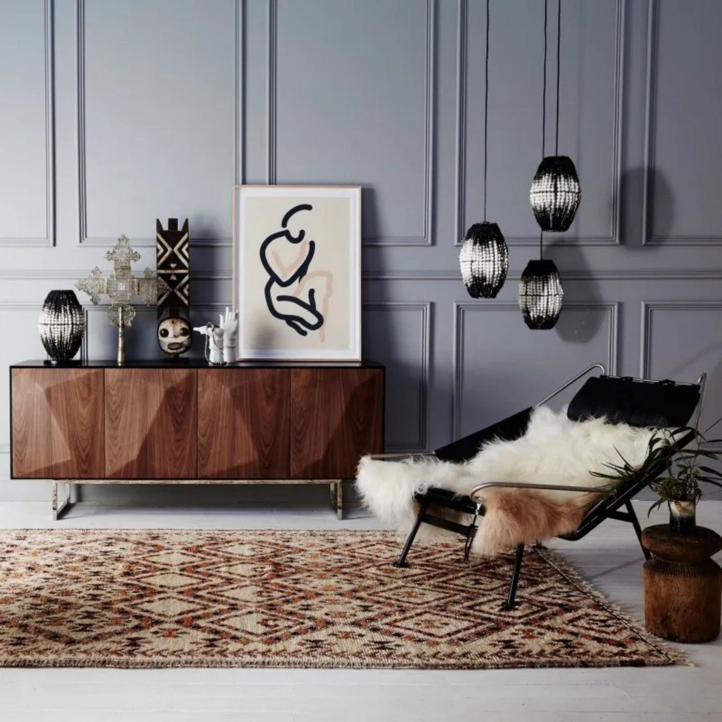 Barrel Handmade Clay Beaded Pendant Light Pendant Light Klaylife