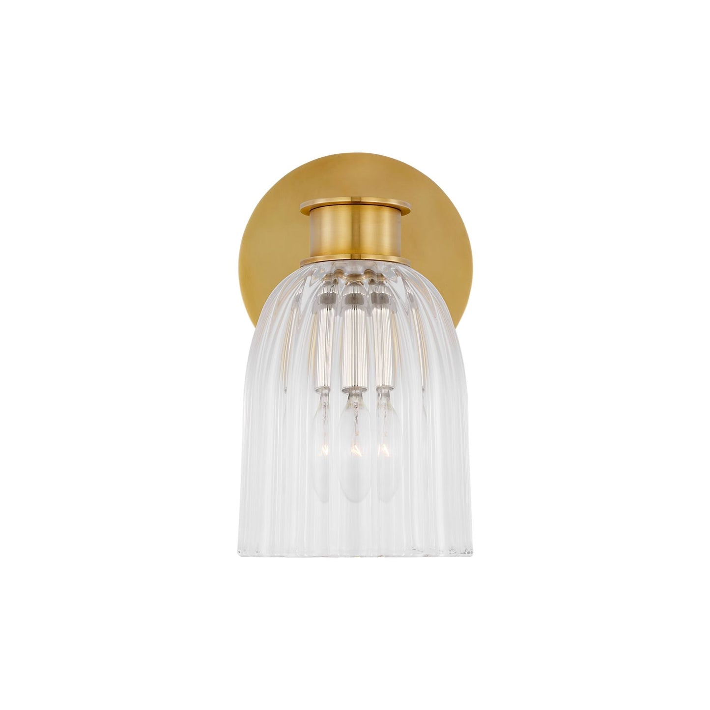 AERIN Asalea Single Glass Wall Sconce - Brass Wall Light Bloomingdales Lighting