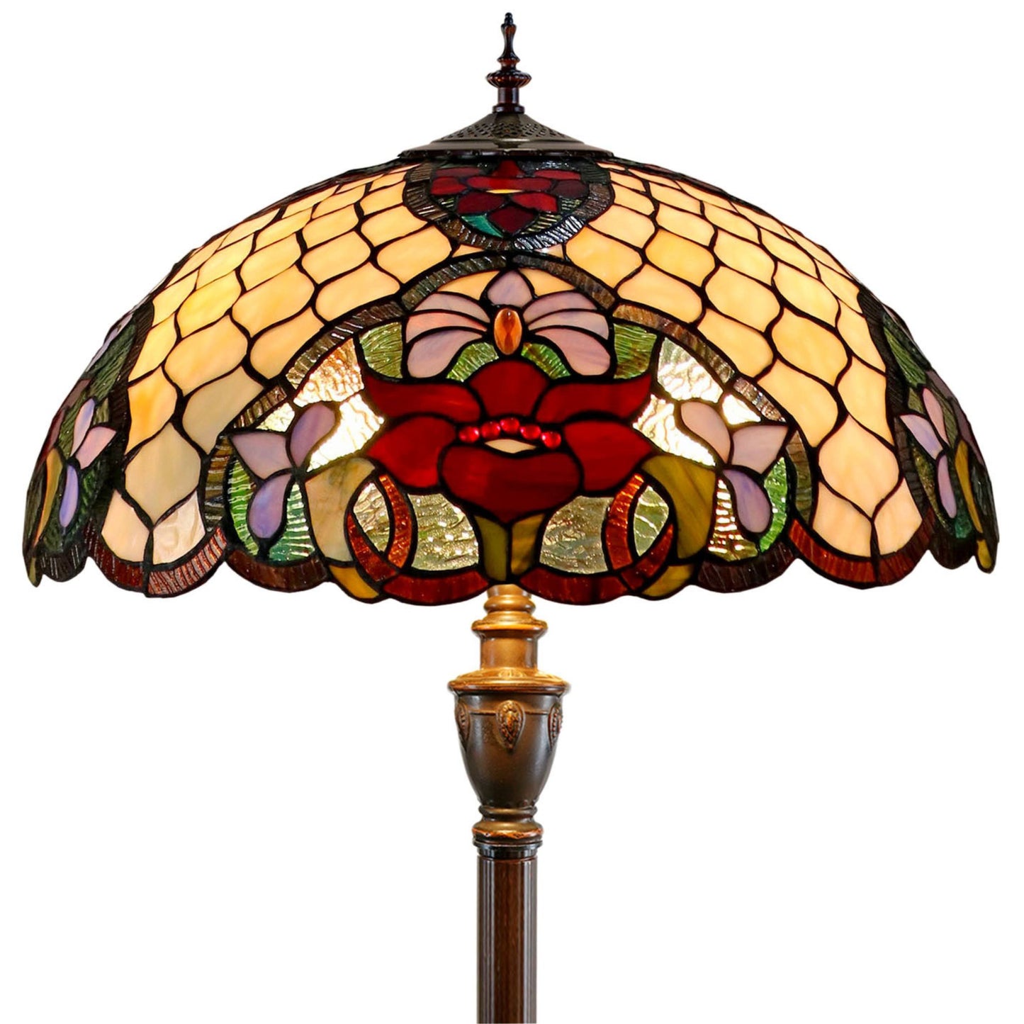 Alicia Stained Glass Floor Lamp Floor Lamp G&G Bros