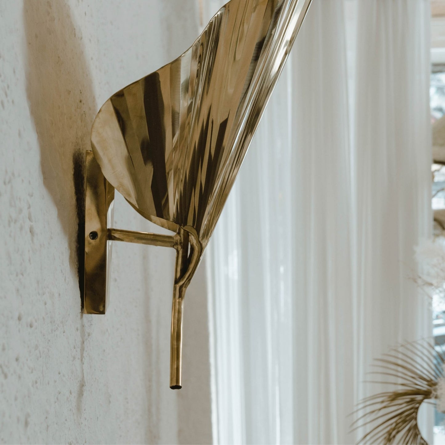 Gingko Leaf Brass Wall Sconce Wall Light Gypset Cargo