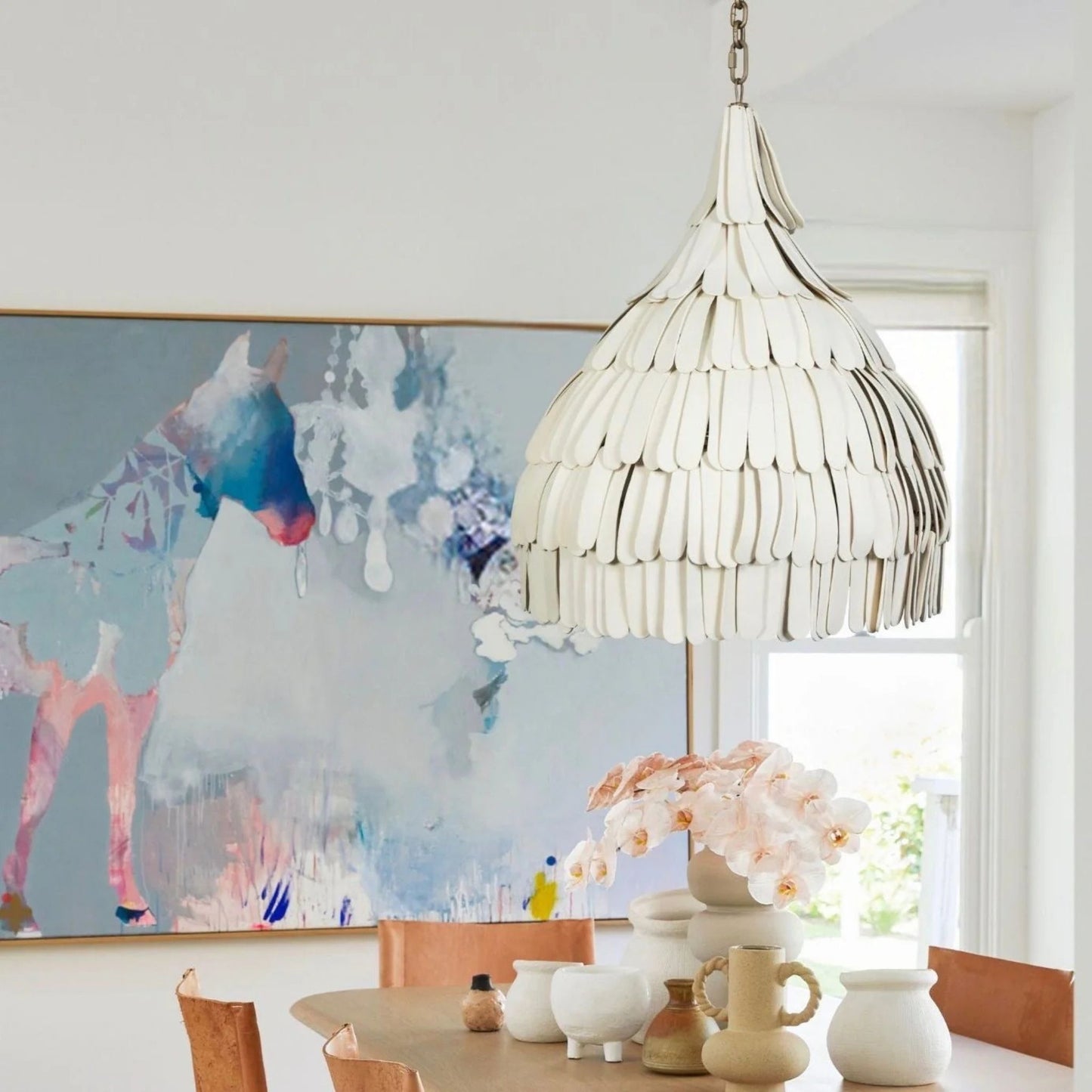 Luna Shard Handmade Clay Pendant Light Pendant Light Klaylife