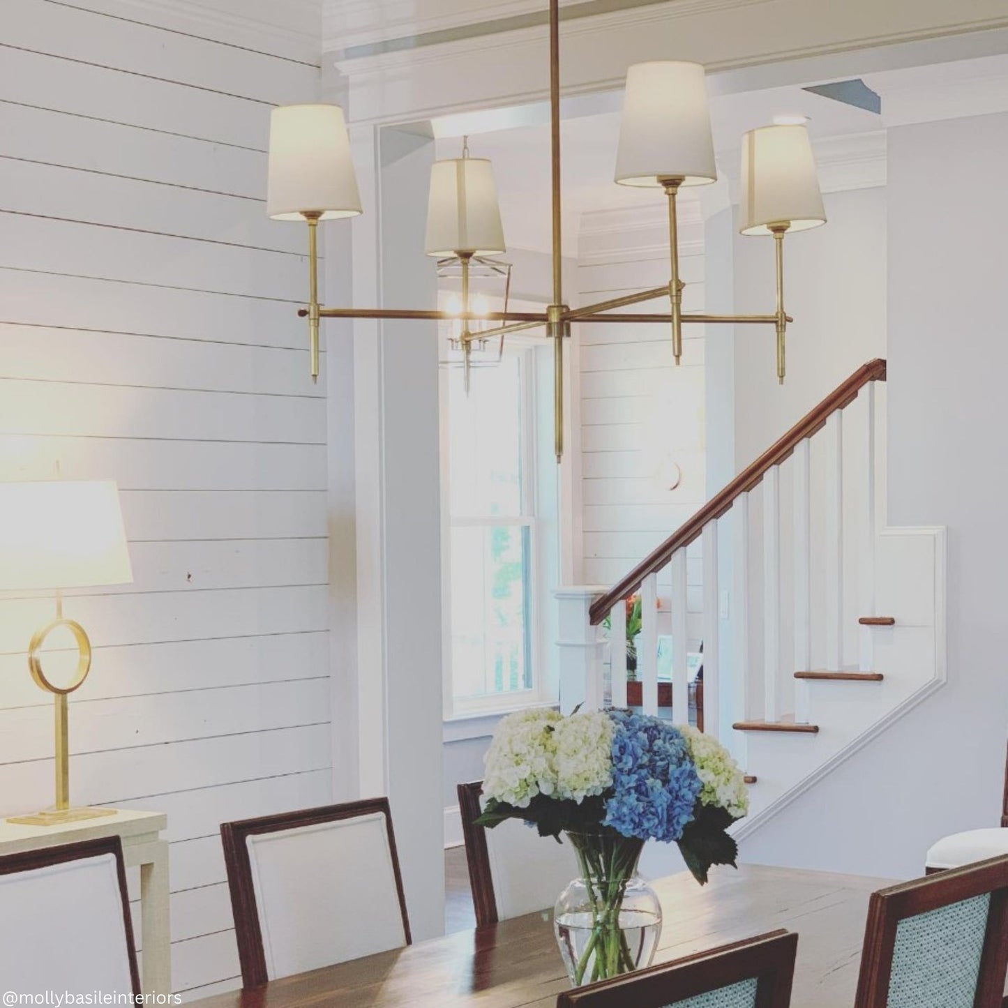 Thomas O'Brien Bryant Large Linen Chandelier - Brass Pendant Light Bloomingdales Lighting