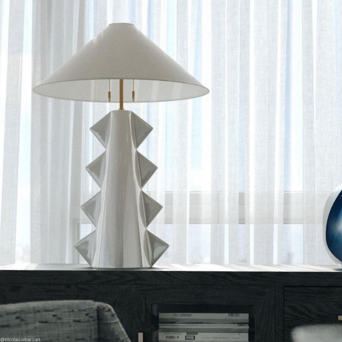 Kelly Wearstler Senso Monolithic Large Table Lamp - Ivory Table Lamp Bloomingdales Lighting