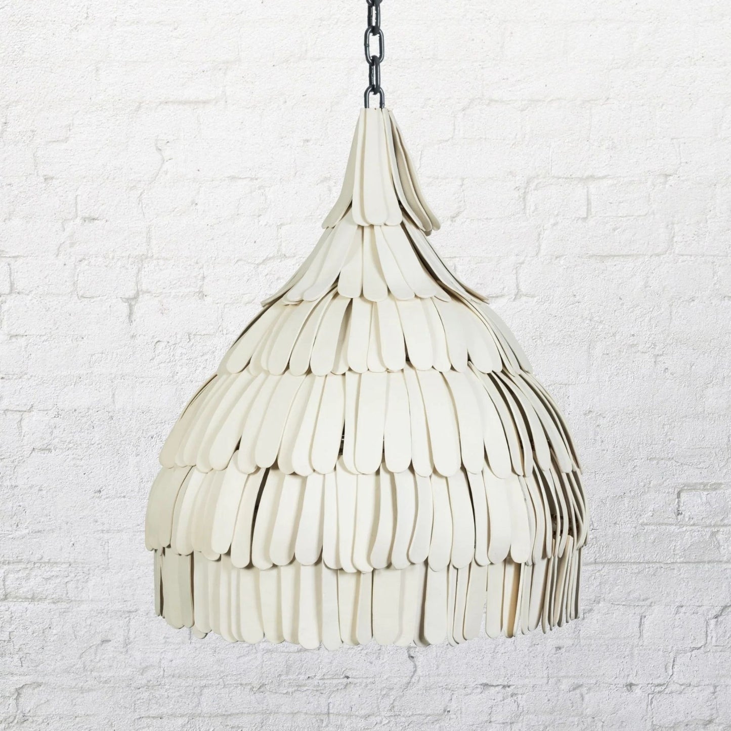 Luna Shard Handmade Clay Pendant Light Pendant Light Klaylife Gunmetal