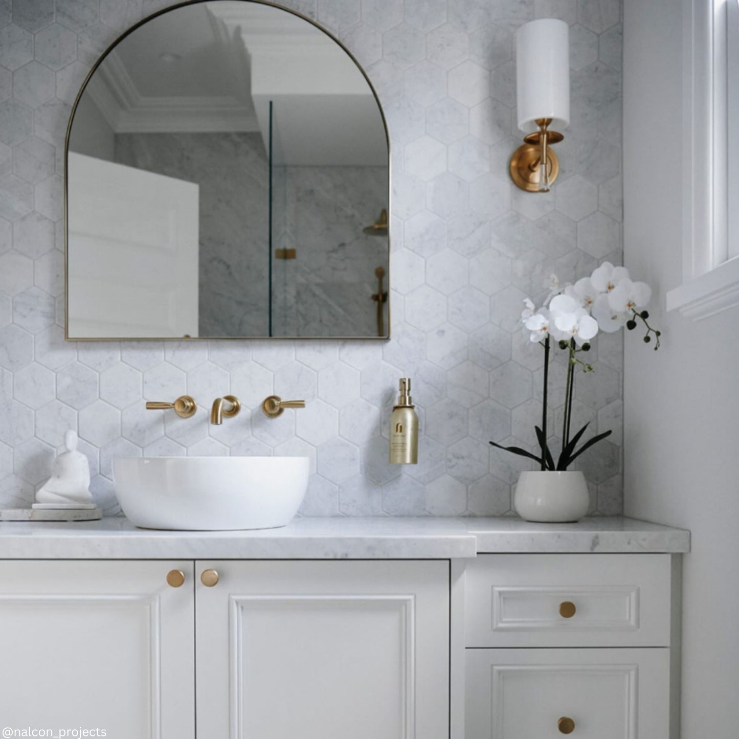 AERIN Drunmore Single Linen Wall Sconce - Brass Wall Light Bloomingdales Lighting