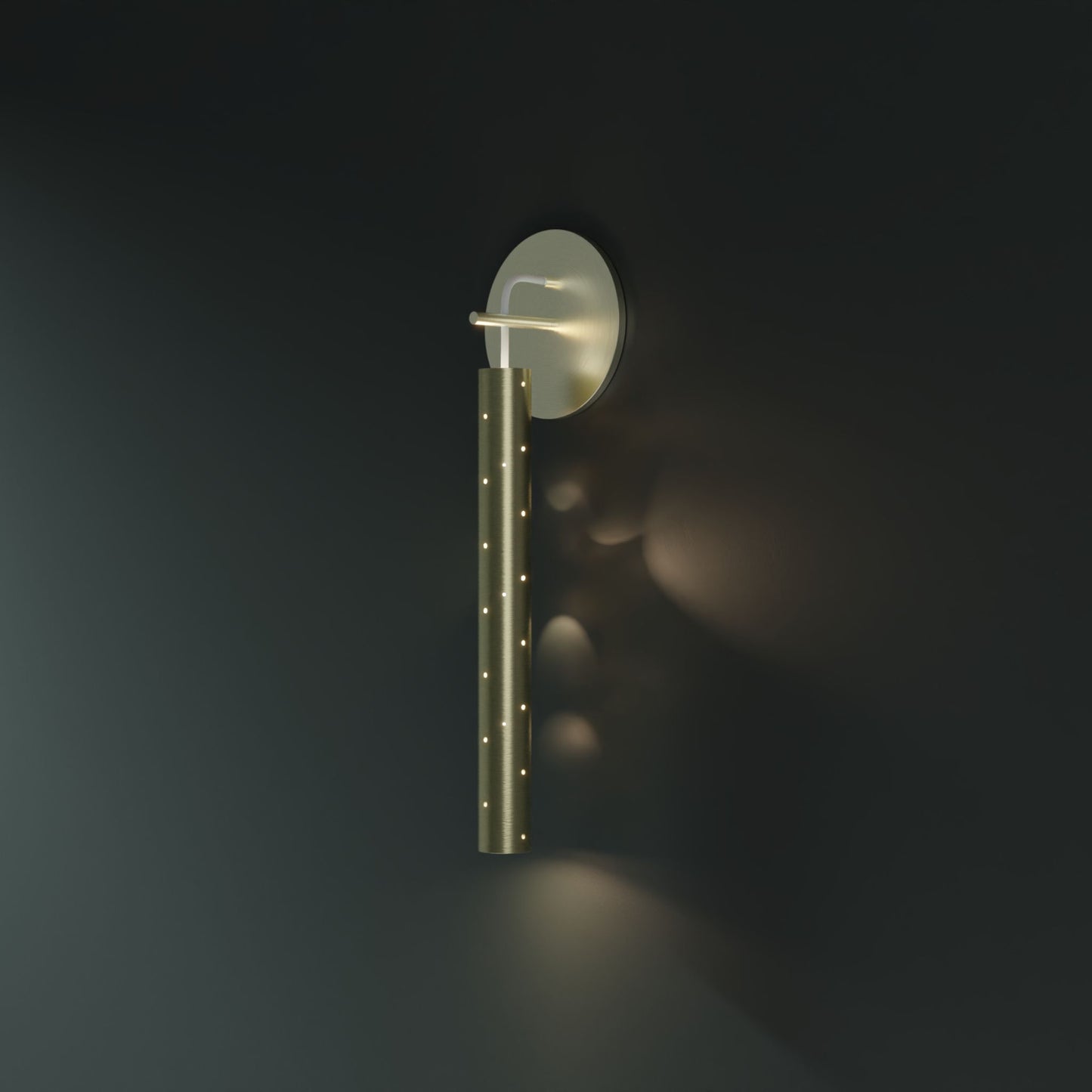 Rain Drop Wall Light Wall Light ILANEL Brushed Champagne Round