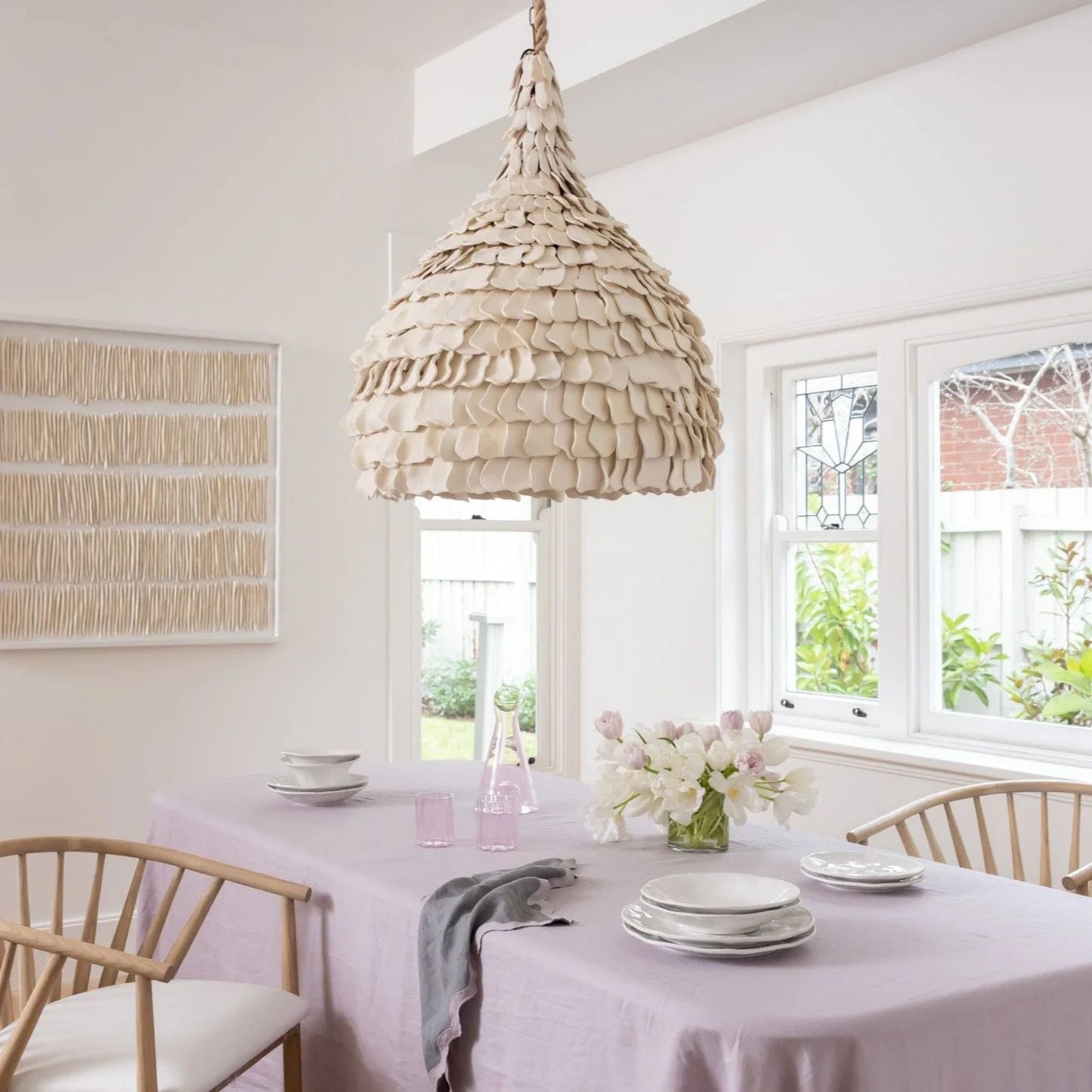 Petal Handmade Clay Pendant Light Pendant Light Klaylife