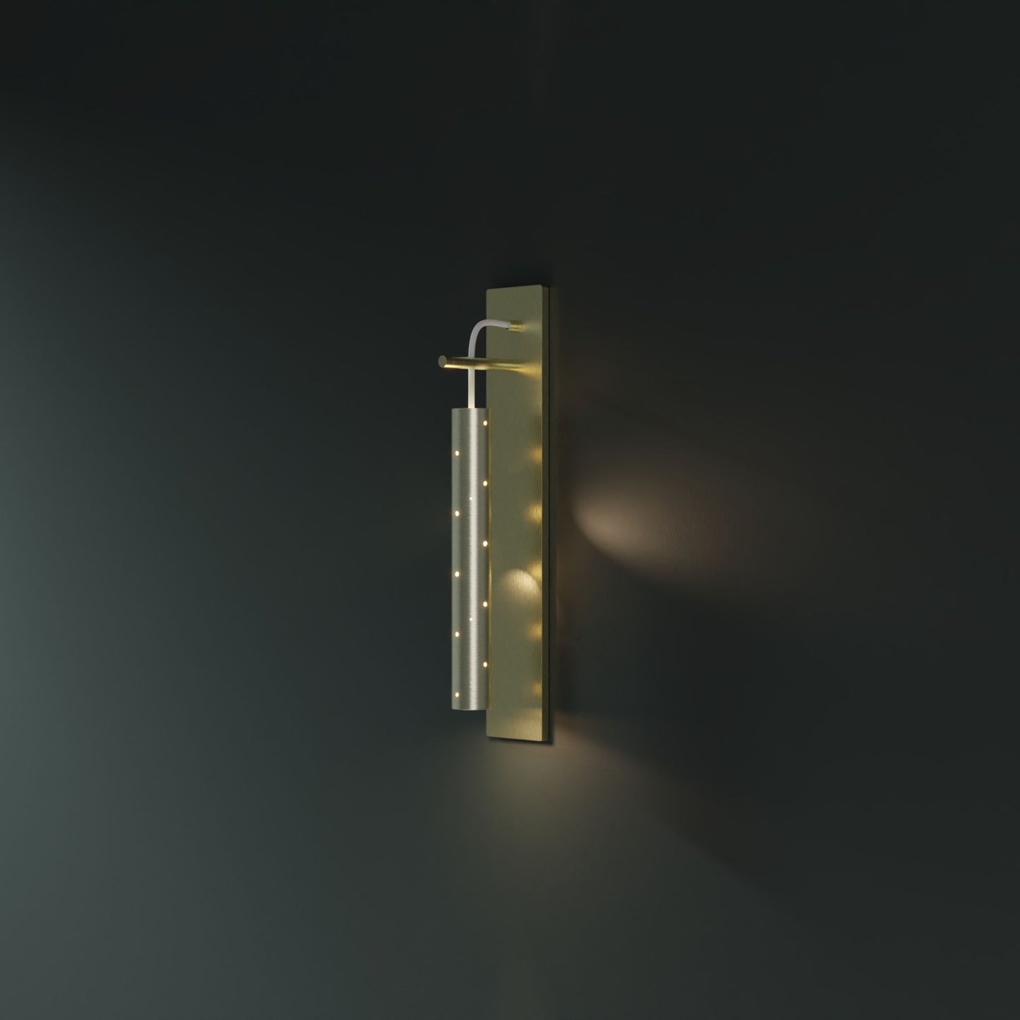 Rain Drop Wall Light Wall Light ILANEL Brushed Champagne Rectangle