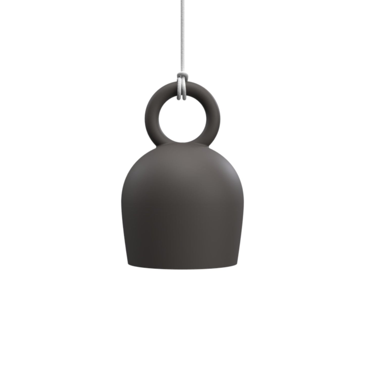 Calo Handmade Bell Clay Pendant Light Pendant Light Klaylife Dark Grey Medium