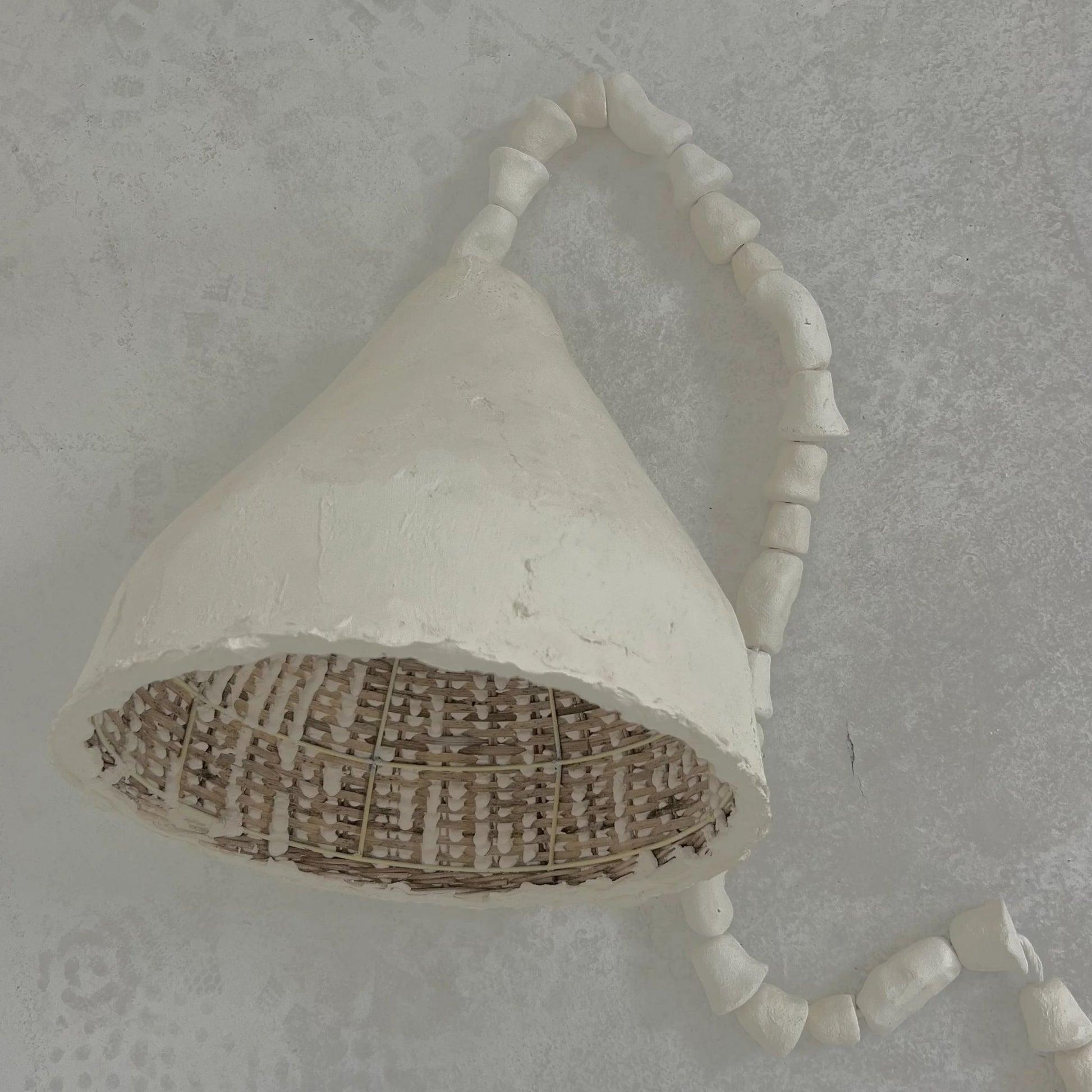 Abasi Clay Pendant Light Pendant Light Bisque Interiors