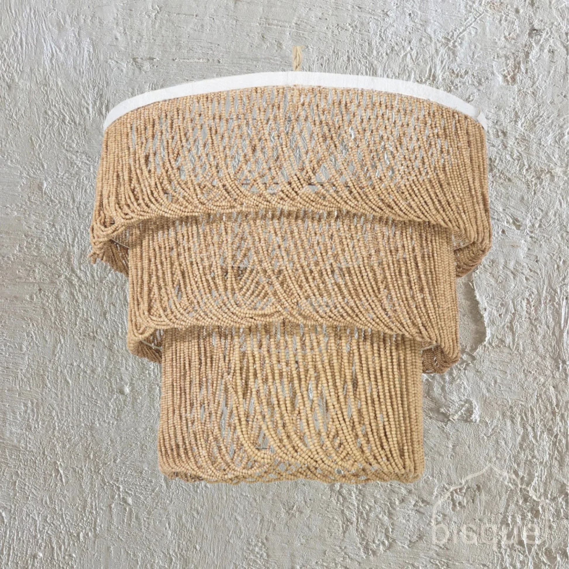 Jari Coconut Slither Pendant Light Pendant Light Bisque Interiors