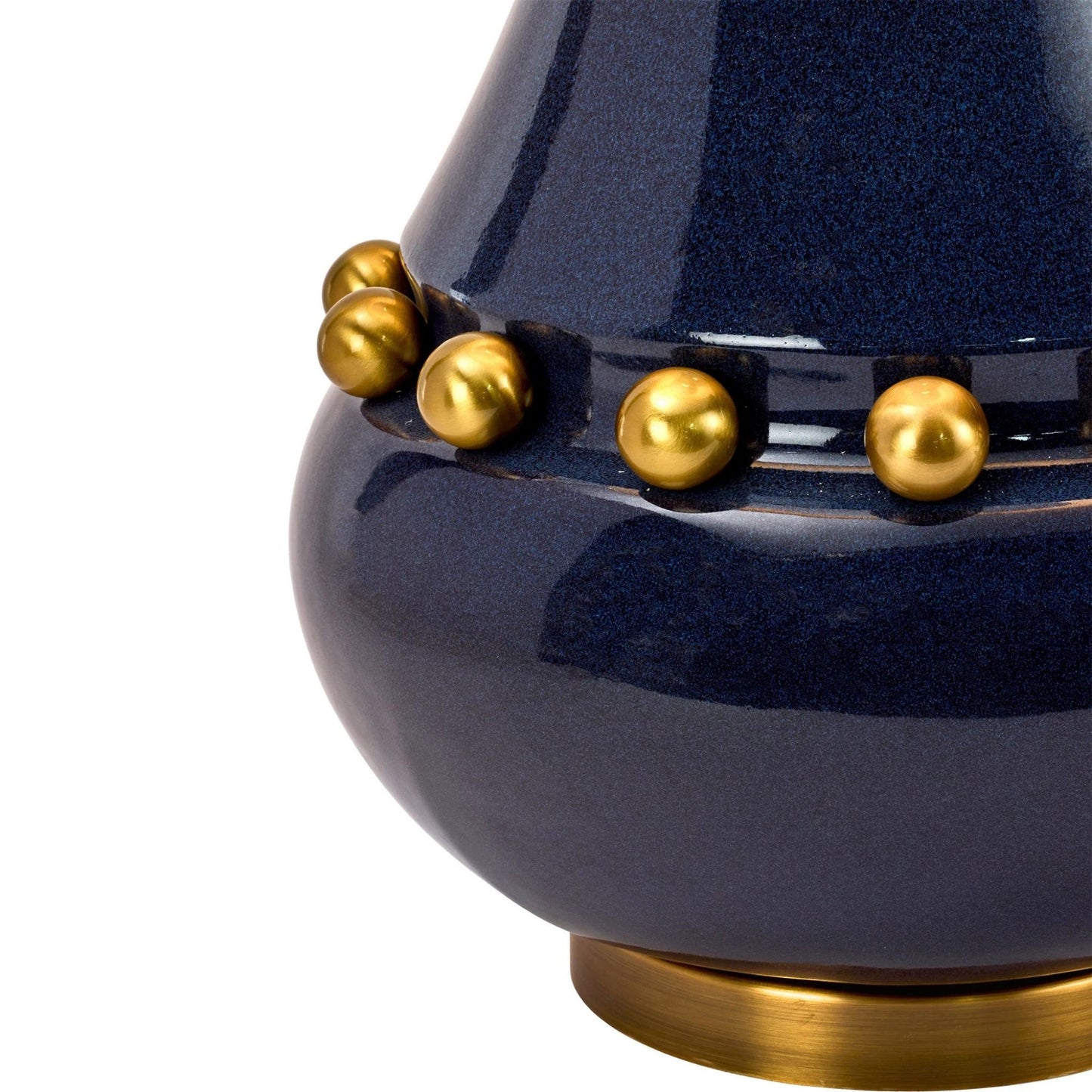 Terri Shannon Bleue Linen Table Lamp - Lake Blue