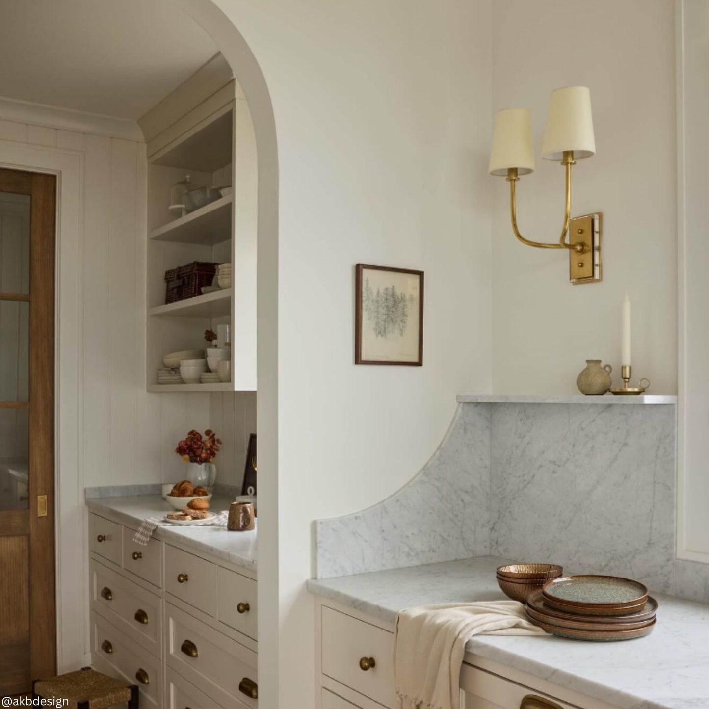 Thomas O'Brien Hulton Double Linen Wall Sconce - Brass Wall Light Bloomingdales Lighting