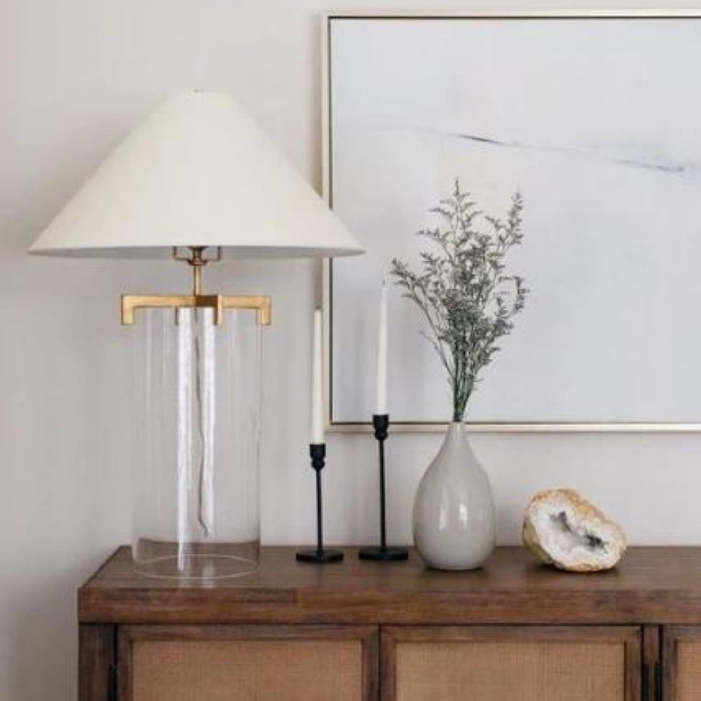 J. Randall Powers Brooks Crystal Table Lamp - Gilded Iron Table Lamp Bloomingdales Lighting