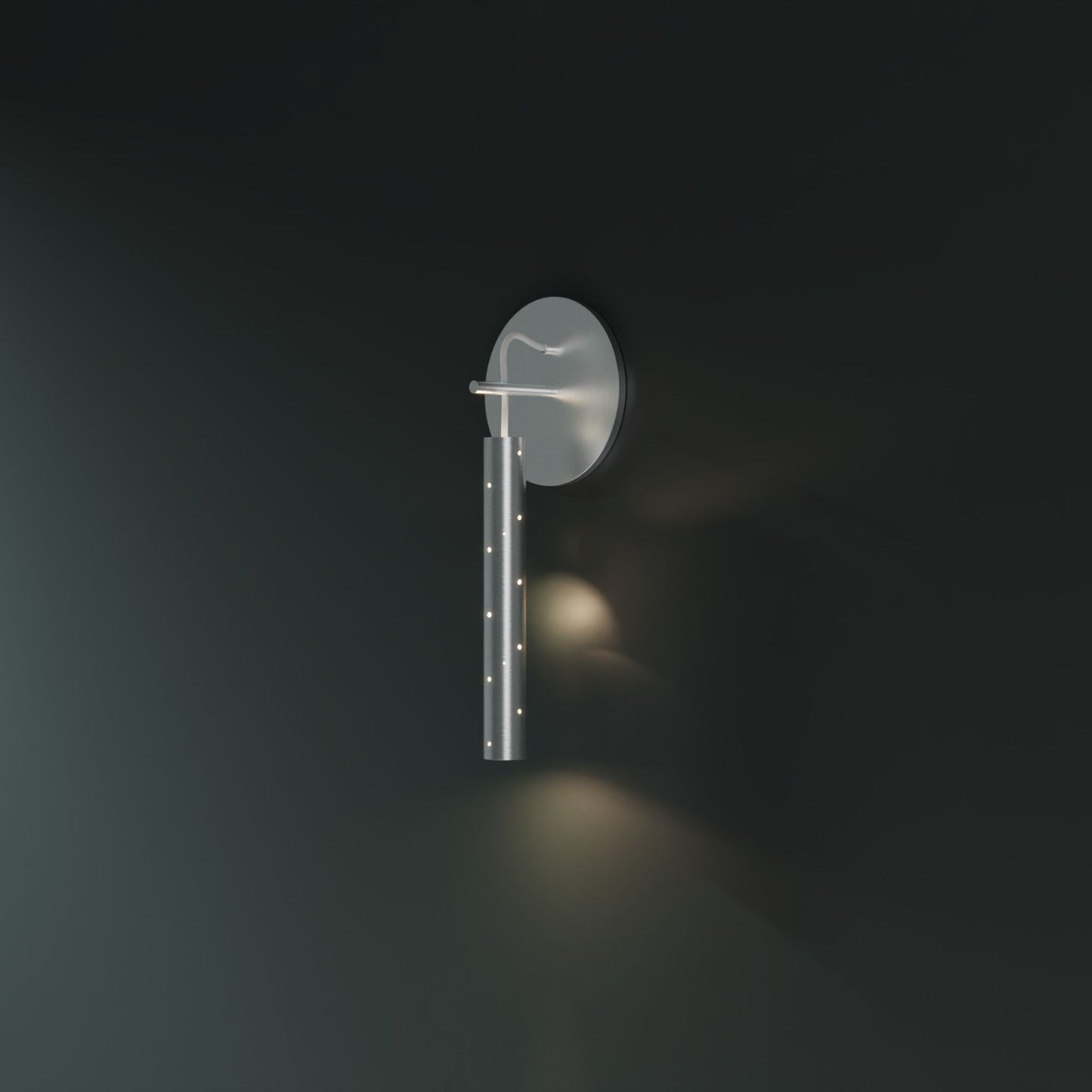 Rain Drop Wall Light Wall Light ILANEL Brushed Silver Round