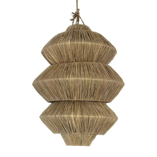 Abina Raffia Pendant Light Pendant Light Bisque Interiors