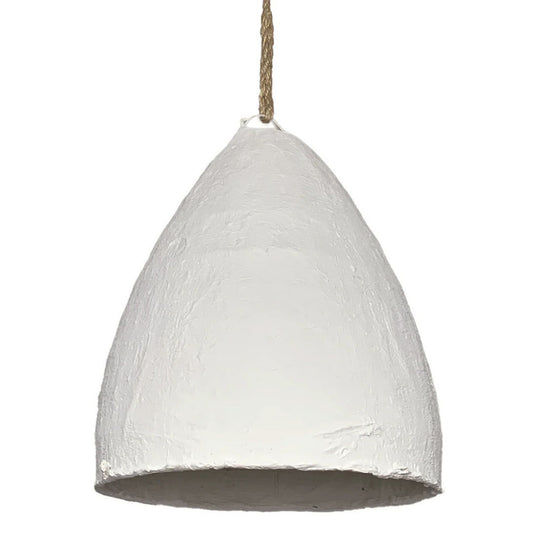 Kamia Small Coconut Drum Pendant Light Pendant Light Bisque Interiors