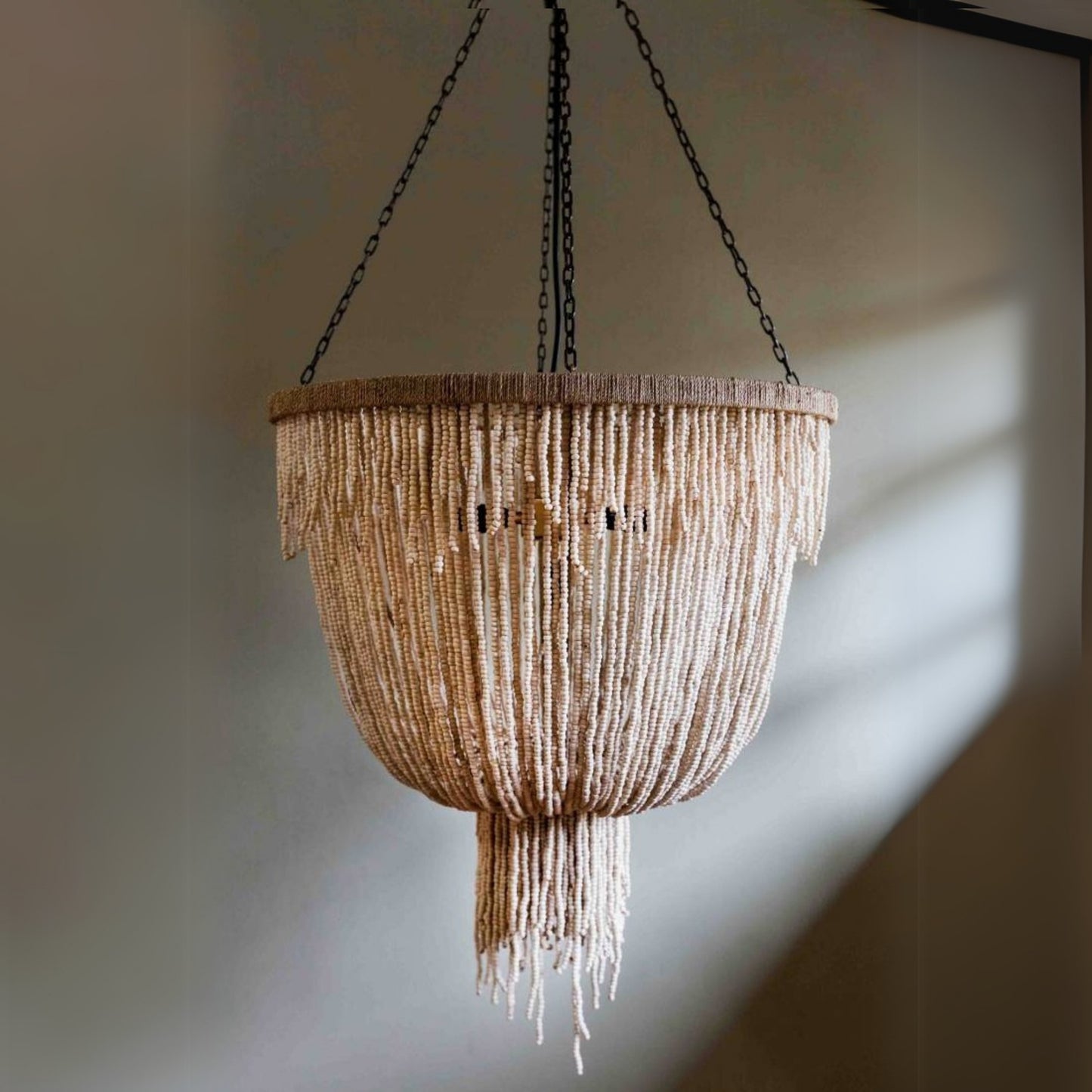 Mauritius Natural Bead Chandelier Chandelier Gypset Cargo Natural