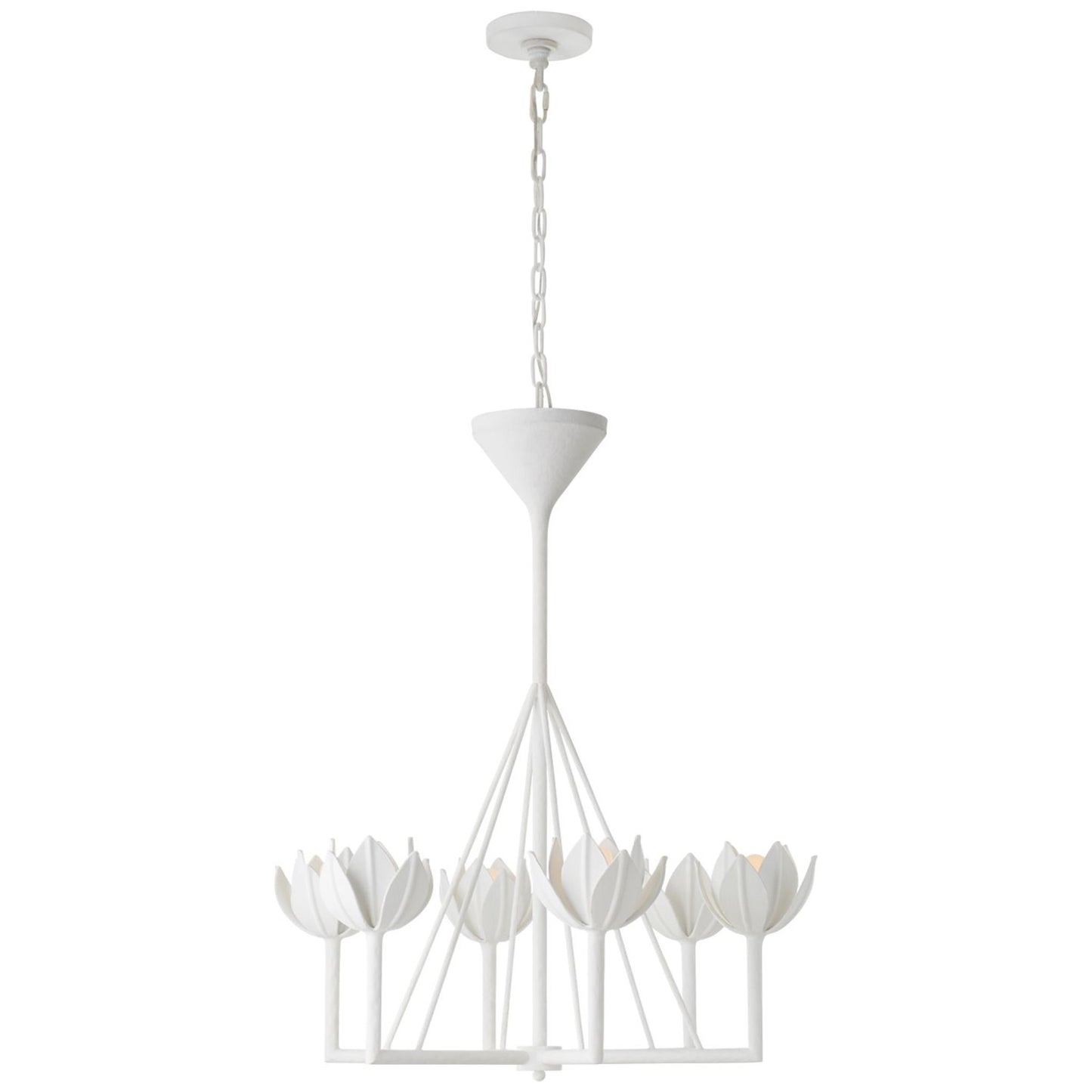 Julie Neill Alberto Large Single-Tier Chandelier Pendant Light Bloomingdales Lighting Plaster White Small
