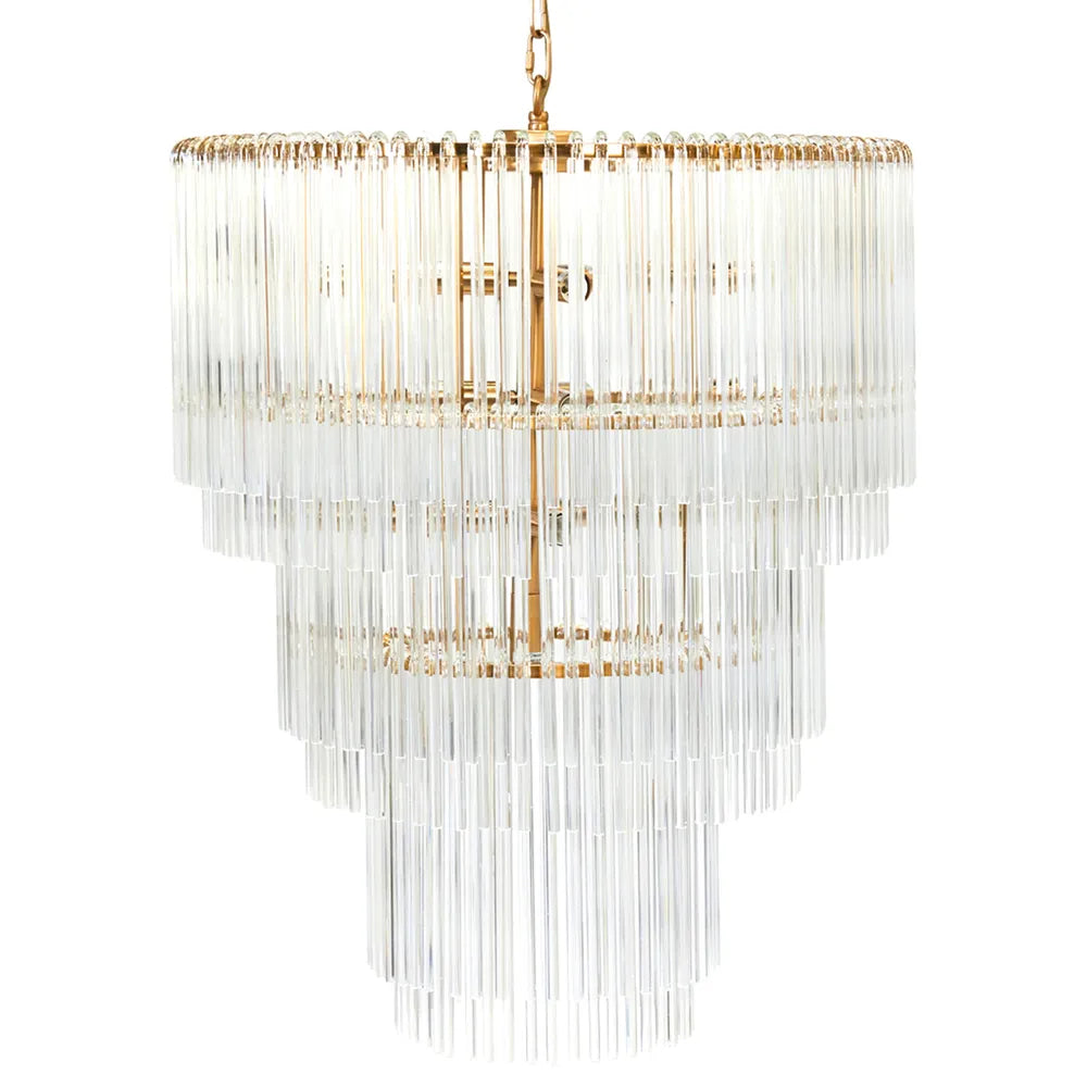 Zara Brass 3 Tier Pendant Light Pendant Light Cafe Lighting