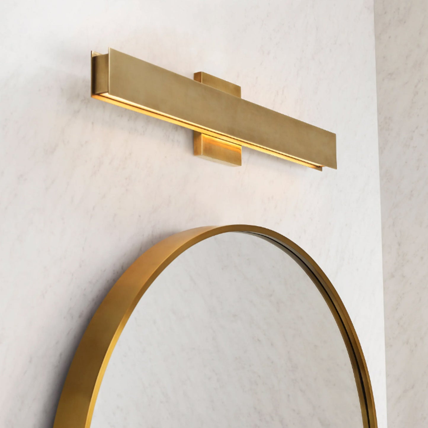 Sean Lavin Bau 24" Bath Wall Sconce - Brass Wall Light Bloomingdales Lighting