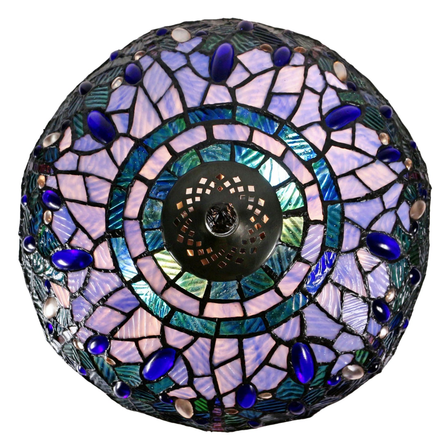 Blue Dragonfly Stained Glass Table Lamp Table Lamp G&G Bros