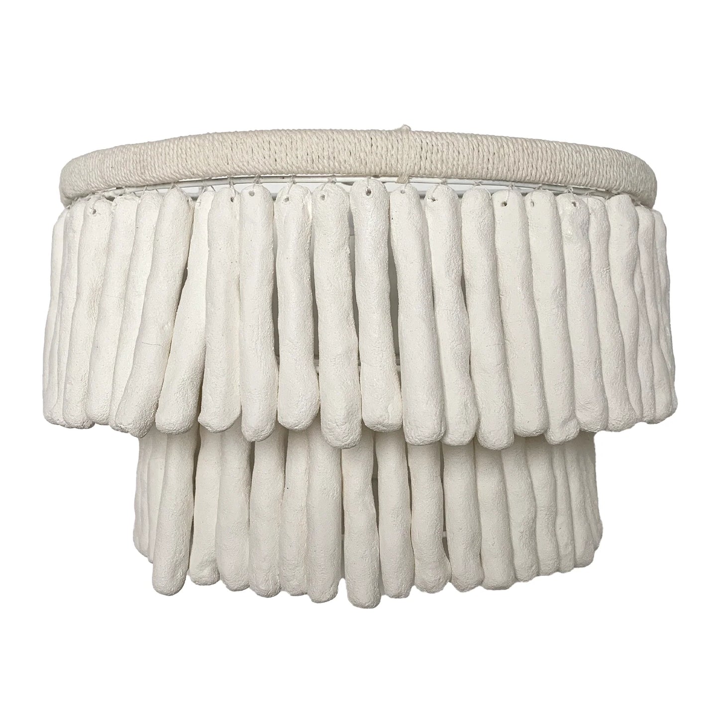 Bodel Two-Tier Clay Wall Sconce Wall Light Bisque Interiors