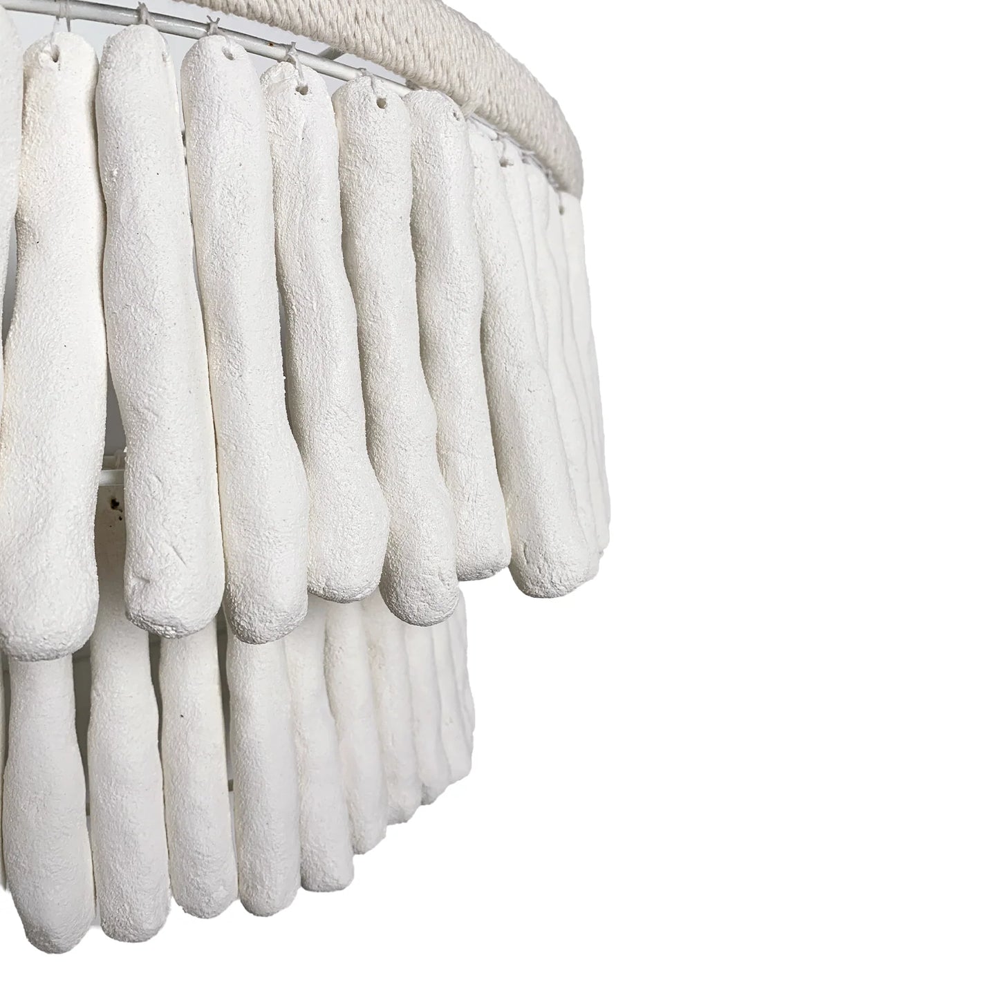 Bodel Two-Tier Clay Wall Sconce Wall Light Bisque Interiors