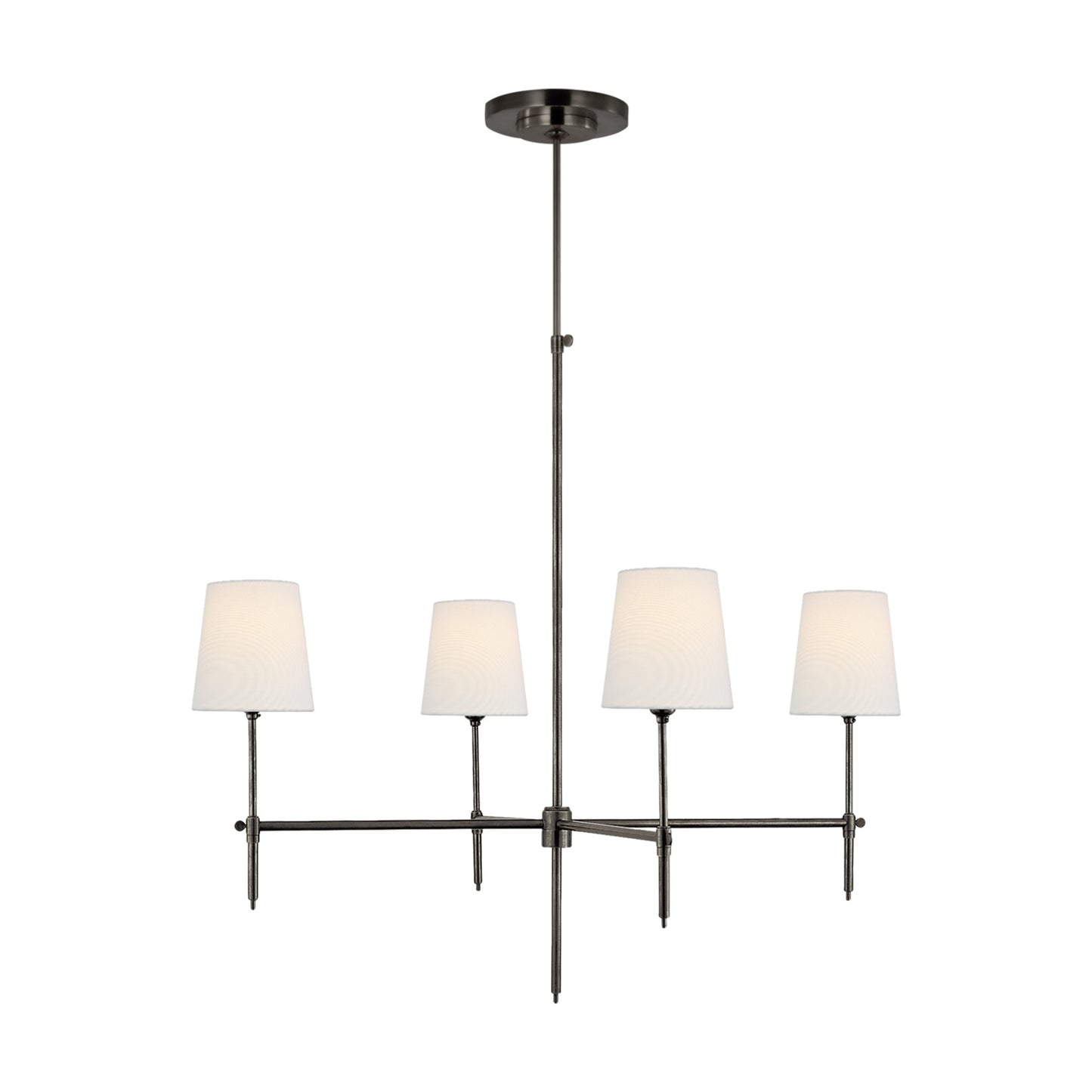 Thomas O'Brien Bryant Large Linen Chandelier - Brass Pendant Light Bloomingdales Lighting Bronze Large