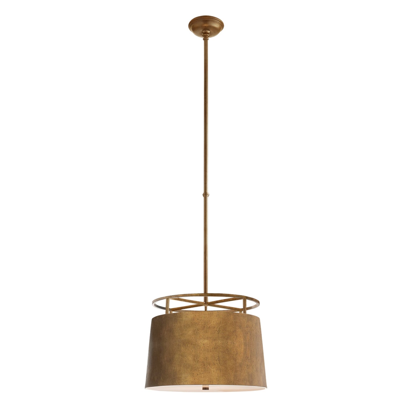 E. F. Chapman Bryden Medium Round Pendant Light - Aged Iron Pendant Light Bloomingdales Lighting Gilded Iron