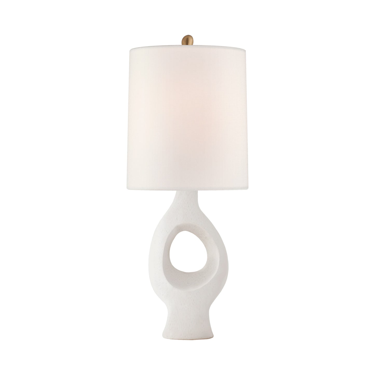 AERIN Capra Medium Raw Organic Table Lamp - Burnt Gold Table Lamp Bloomingdales Lighting White