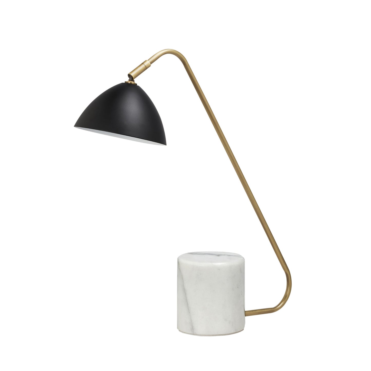 Capri Marble Table Lamp - Black Table Lamp Bloomingdales Lighting Brass