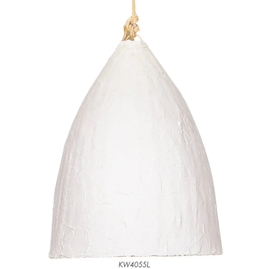 Chege Large Clay Tall Dome Pendant Light Pendant Light Bisque Interiors Large