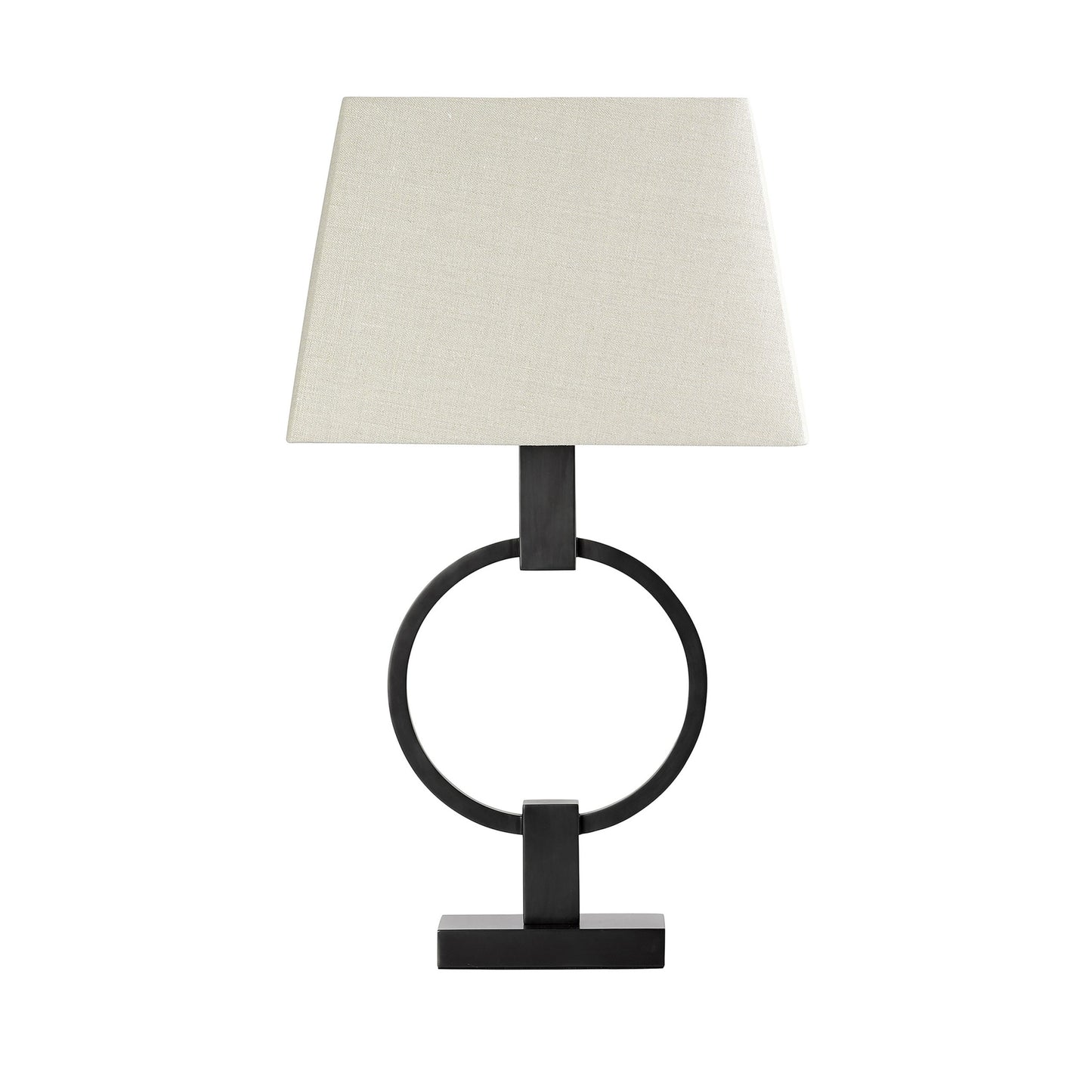 Circle Linen Table Lamp - Bronze Table Lamp Bloomingdales Lighting Mist Linen
