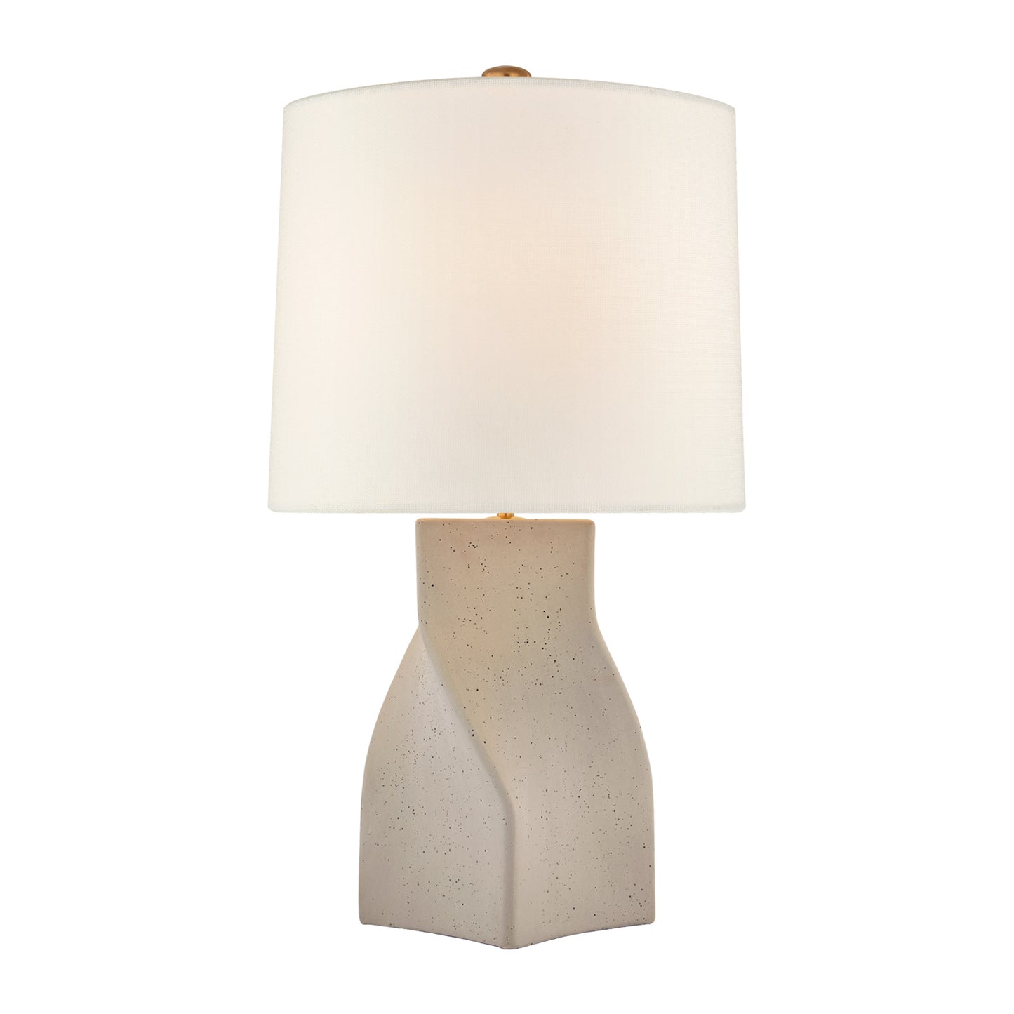 AERIN Claribel Large Twisted Ceramic Table Lamp - Grey Table Lamp Bloomingdales Lighting Grey