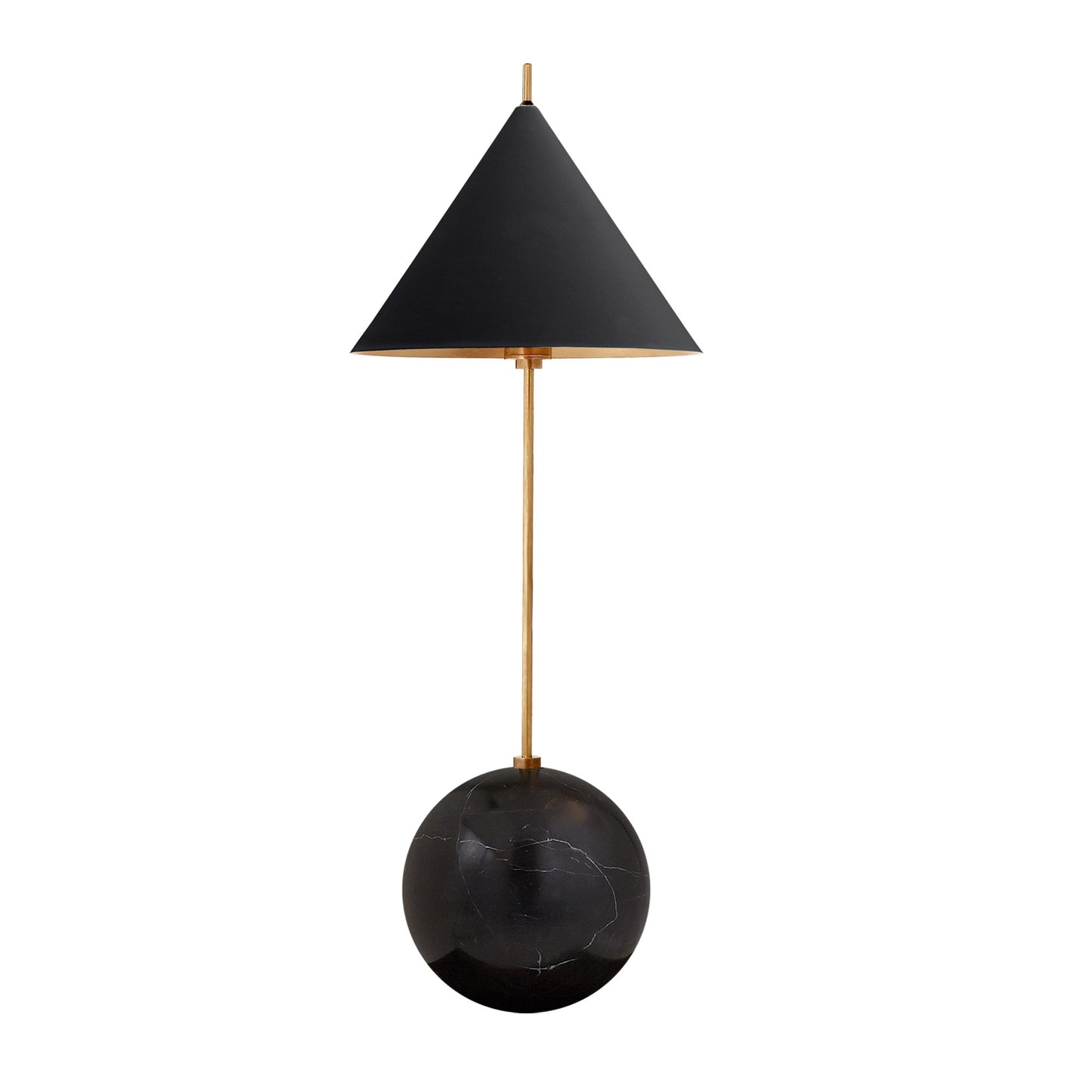 Kelly Wearstler Cleo Orb Metal Table Lamp - Brass and Black Table Lamp Bloomingdales Lighting Brass & Black