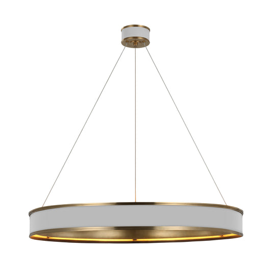 Chapman & Myers Connery 40" Ring Chandelier Pendant Light Bloomingdales Lighting White Large