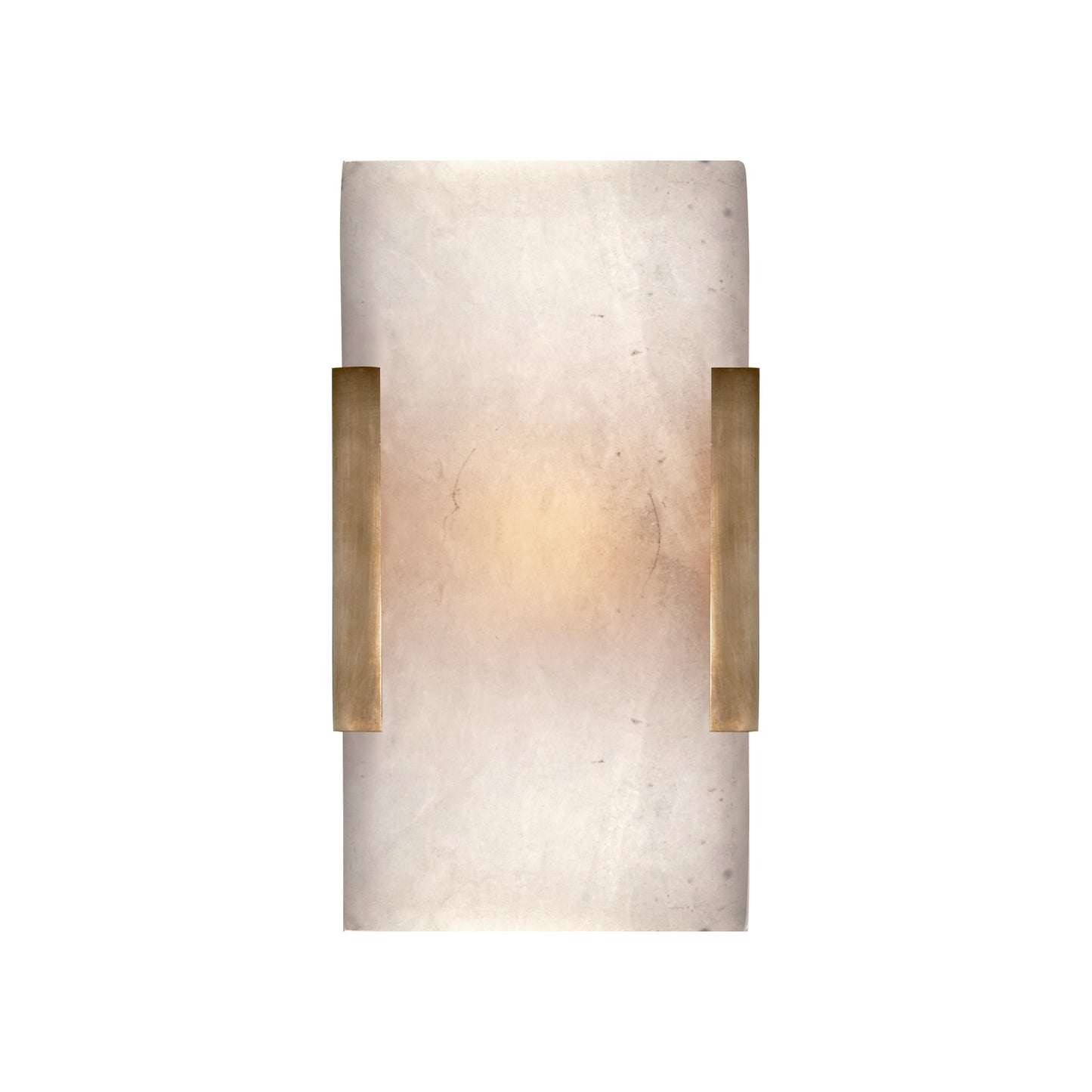 Kelly Wearstler Covet Wide Clip Alabaster Wall Sconce - Bronze Wall Light Bloomingdales Lighting Brass