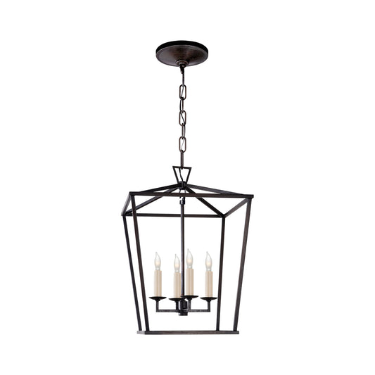 E. F. Chapman Darlana Small Lantern Pendant Light - Aged Iron Pendant Light Bloomingdales Lighting Aged Iron