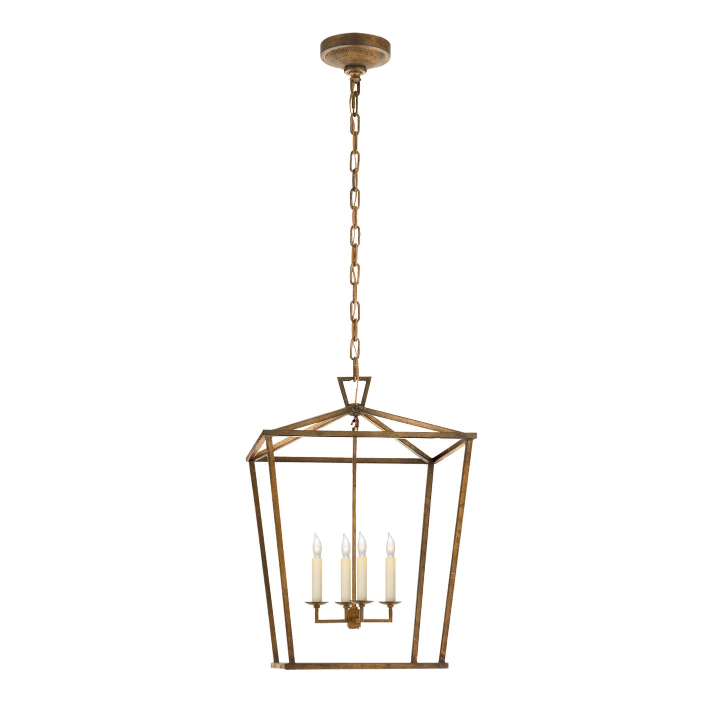 Chapman & Myers Darlana Medium Wrapped Lantern Pendant Light - Brass Pendant Light Bloomingdales Lighting Gilded Iron