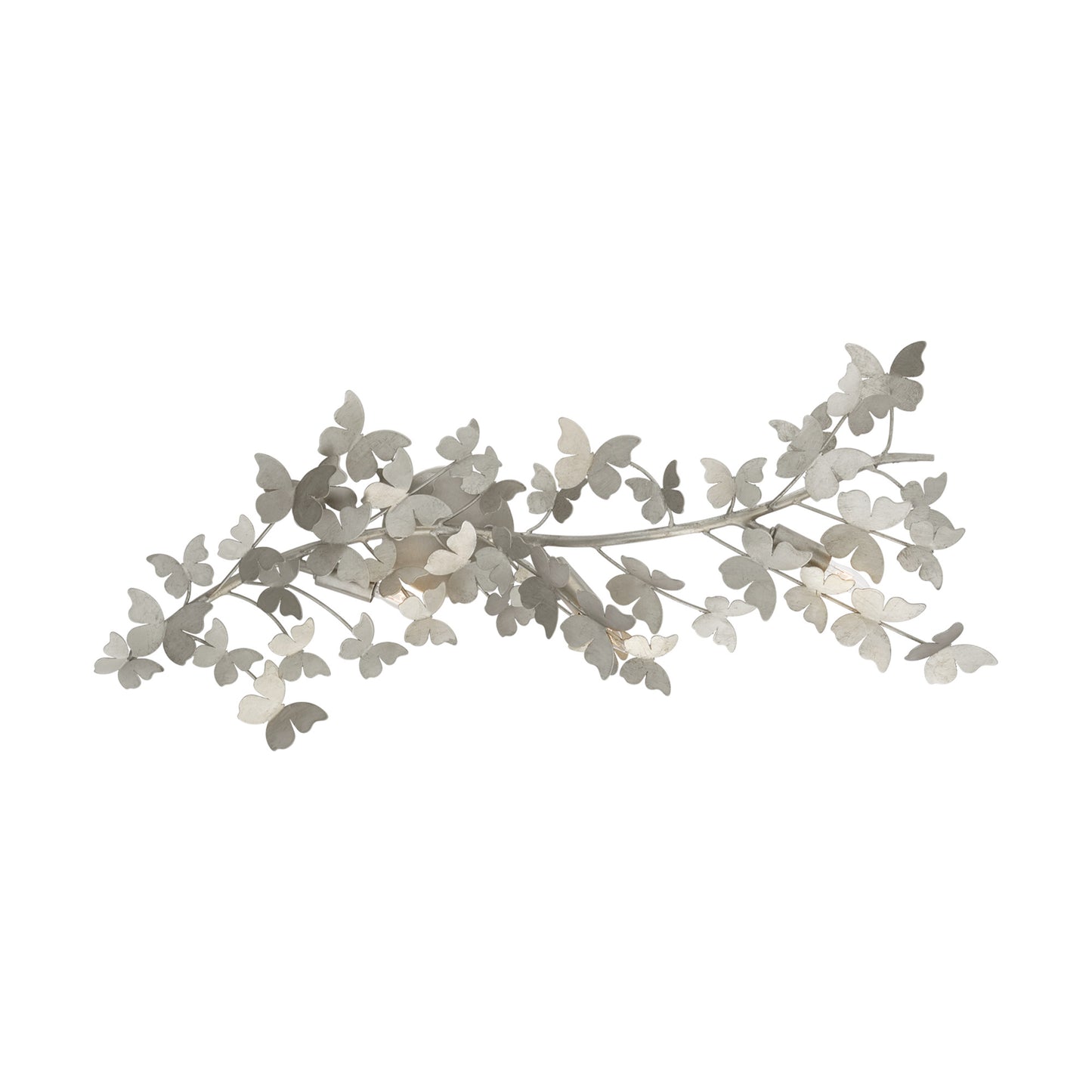 Julie Neill Farfalle Large Nature Wall Sconce - Burnished Silver Wall Light Bloomingdales Lighting Silver