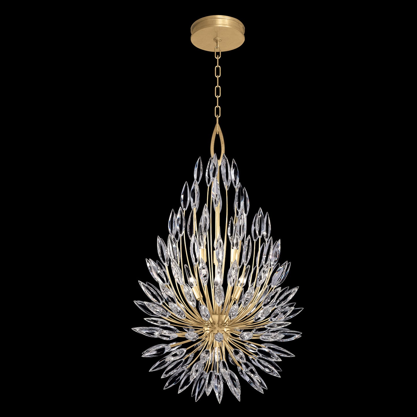 Fine Art HC Lighting Lily Buds 24" Round Pendant Light - Gold Pendant Light Bloomingdales Lighting