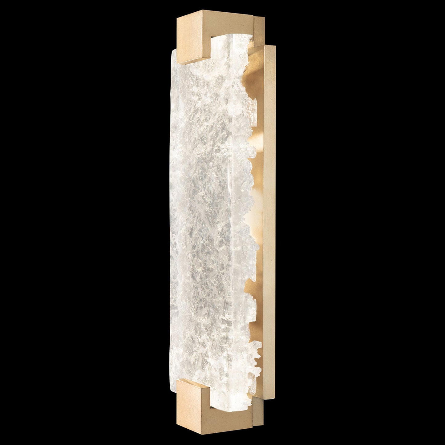 Fine Art HC Lighting Terra Clear 21.75" Wall Sconce - Black Wall Light Bloomingdales Lighting Gold Clear Glass