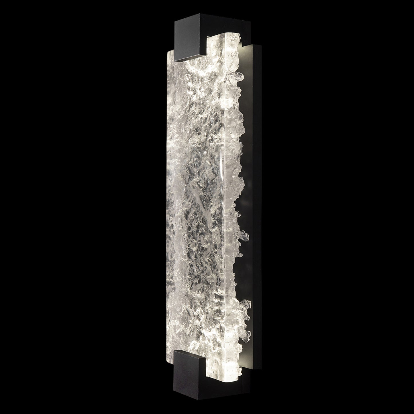 Fine Art HC Lighting Terra 21.75" Gold Glass Wall Sconce - Gold Wall Light Bloomingdales Lighting Black Clear Glass