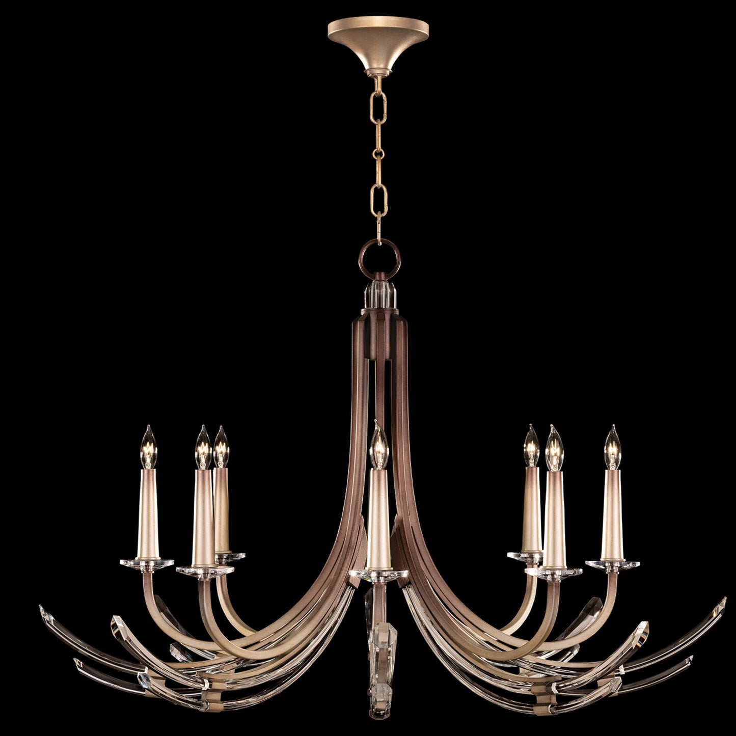Fine Art HC Lighting Trevi 26" Round Pendant Light - Soft Bronze Pendant Light Bloomingdales Lighting 39.5"