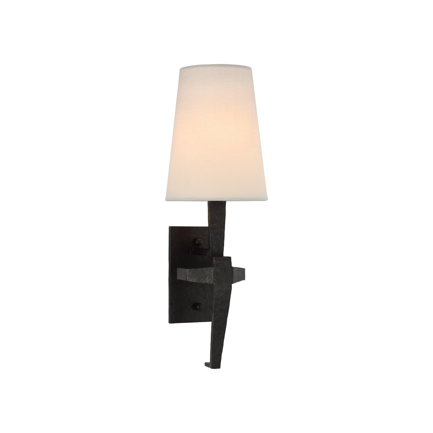 Thomas O'Brien Francesco Single Linen Wall Sconce - Aged Iron Wall Light Bloomingdales Lighting